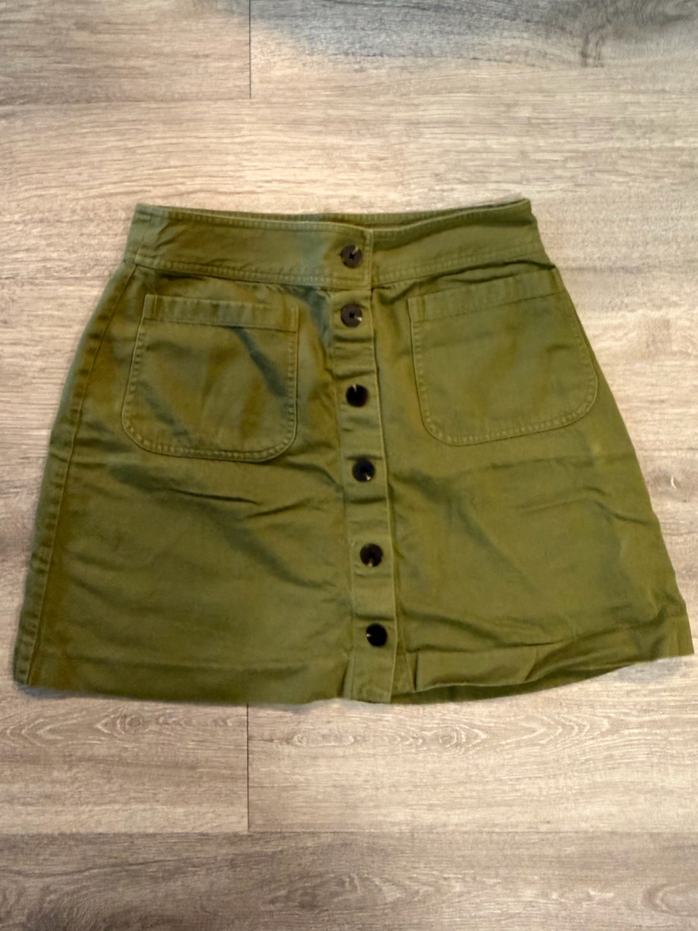 Madewell Green Mini Skirt